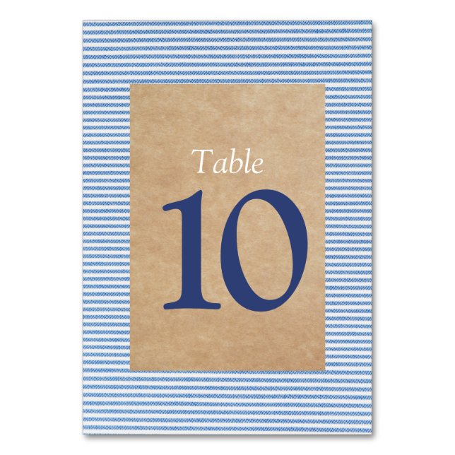 Tarjeta de número de tabla de apodo (Anverso)
