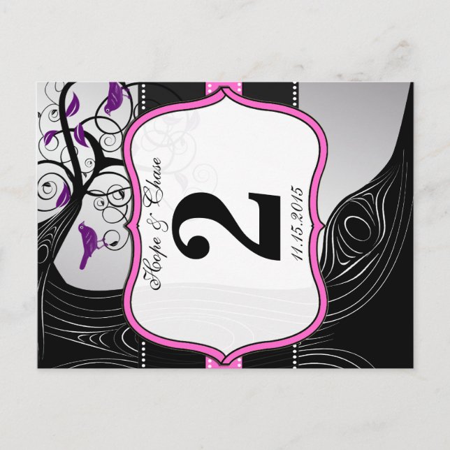 Tarjeta de número de tabla de árbol de ciruelas ne (Anverso)
