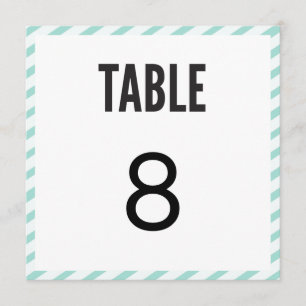 Tarjeta de número de tabla de bandas de carnaval a