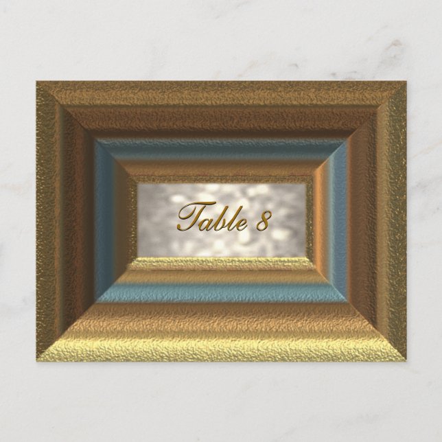 Tarjeta de número de tabla de Bellemare (Anverso)