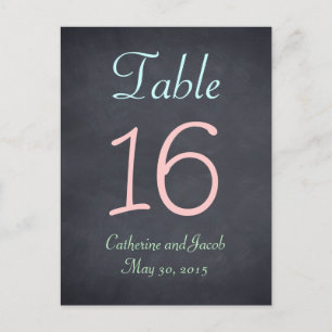 Tarjeta de número de tabla de Boda de aspecto del 