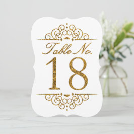 Tarjeta de número de tabla de Boda de efecto Purpu