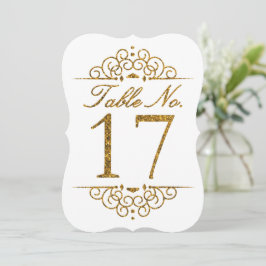 Tarjeta de número de tabla de Boda de efecto Purpu