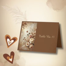 Tarjeta de número de tabla de Boda romántico Dream