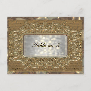 Tarjeta de número de tabla de Brunchild victorian