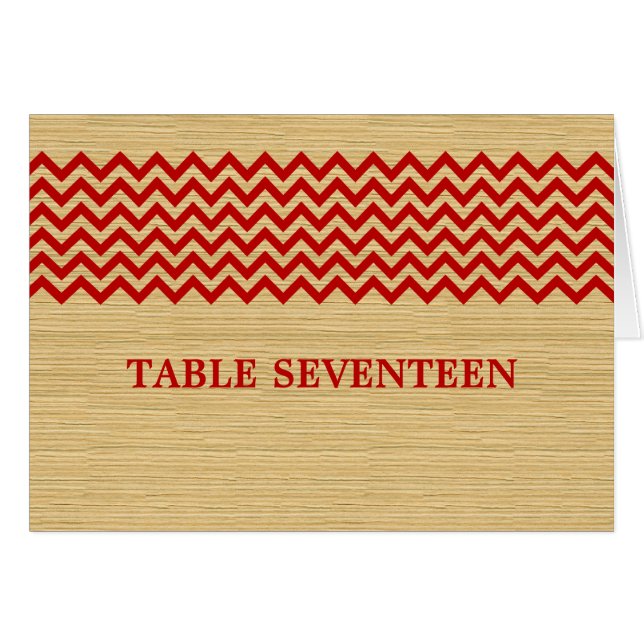Tarjeta de número de tabla de cheurón ruso rojo (Anverso (Horizontal))