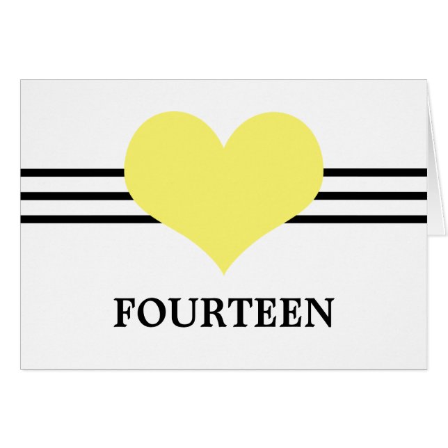 Tarjeta de número de tabla de corazón de sangre, a (Anverso (Horizontal))