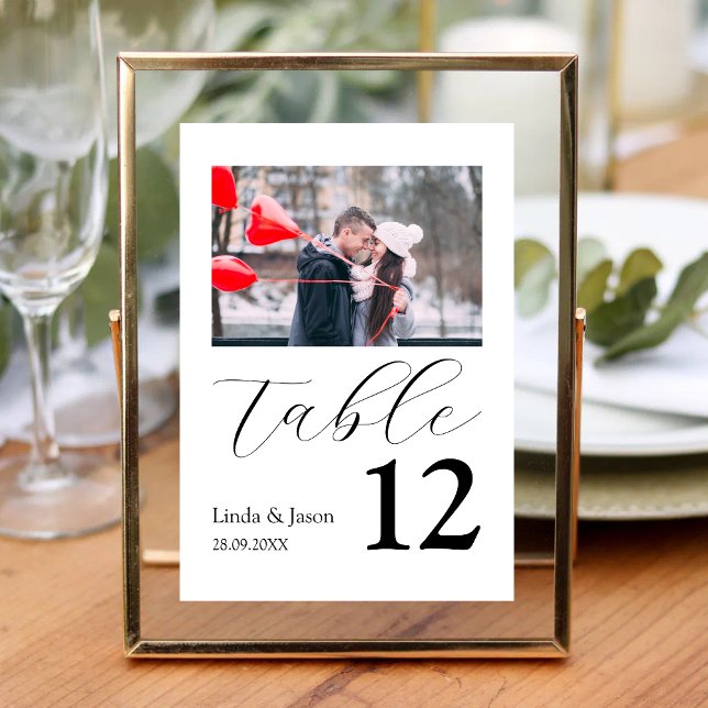 Tarjeta de número de tabla de fotos de destino de  (Subido por el creador)