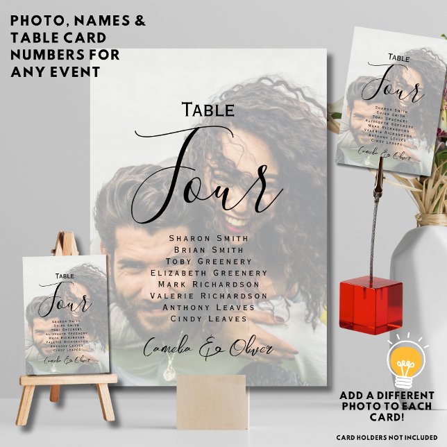 ⭐ TARJETA DE NÚMERO DE TABLA DE FOTOS - NOMBRES So (Subido por el creador)