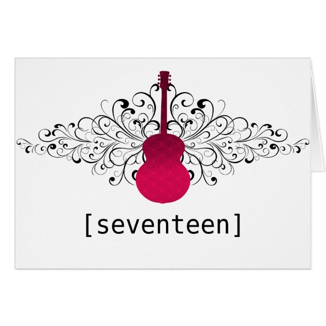 Tarjeta de número de tabla de guitarra de baño ros (Anverso (Horizontal))