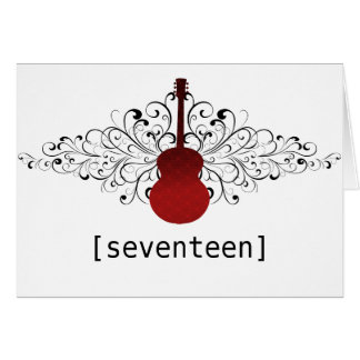 Tarjeta de número de tabla de guitarra de Red Swir