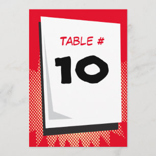 Tarjeta de número de tabla de la barra de FANTASY
