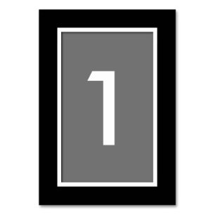 Tarjeta de número de tabla de todo momento Elija s