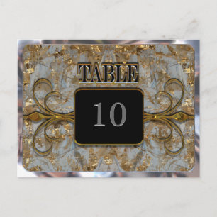 Tarjeta de número de tabla de Wimbley Victorian