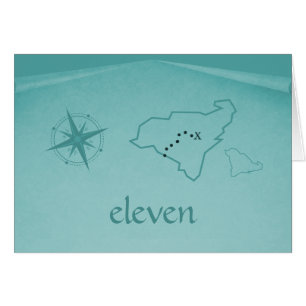 Tarjeta de número de tabla del mapa del tesoro, Ve