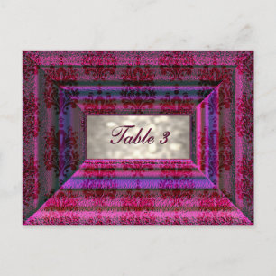 Tarjeta de número de tabla Monteuxe