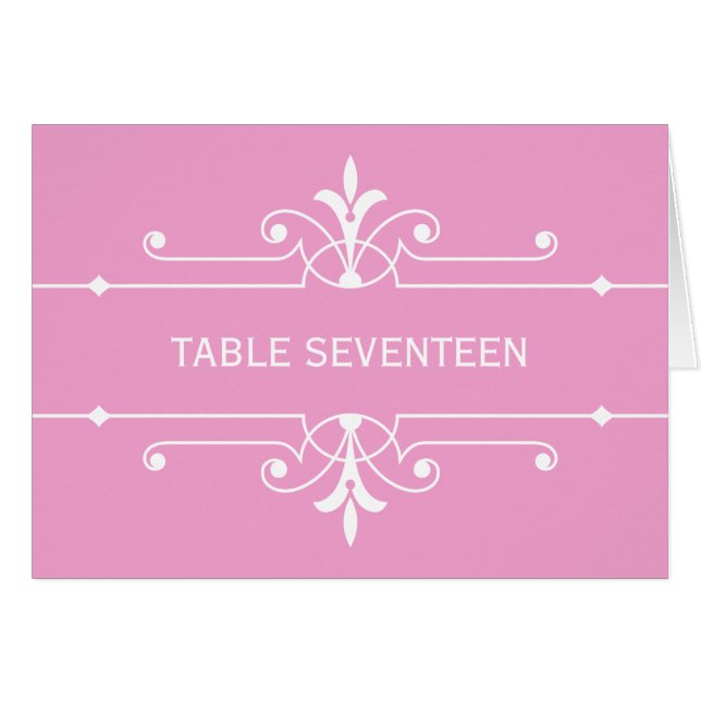 Tarjeta de número de tabla ornamental de abdomen r (Anverso (Horizontal))