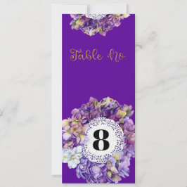 Tarjeta de número de tabla personalizable UltraVio