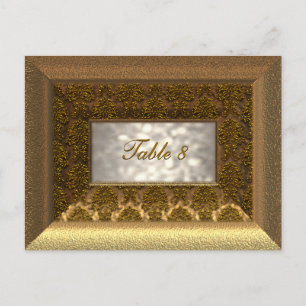 Tarjeta de número de tabla Regal Victorian