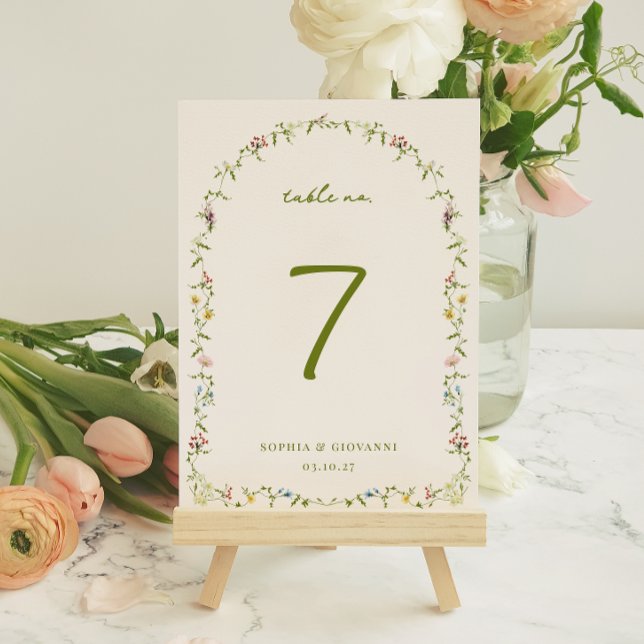 Tarjeta de número de tabla VERONA Frame Boda (Subido por el creador)