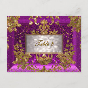 Tarjeta de número de tabla victoriana de Beaumanoi