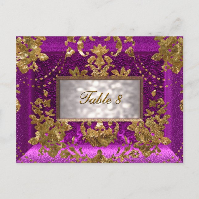 Tarjeta de número de tabla victoriana de Beaumanoi (Anverso)