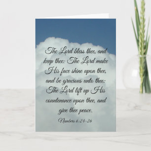 Tarjeta de números 6:24-26