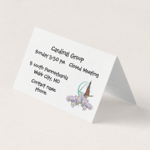 tarjeta de números de grupo de recuperación