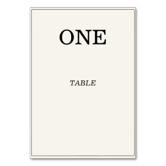 Tarjeta de números de mesa de boda elegante con es
