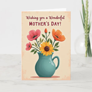 Tarjeta de obra de arte de Feliz Día de las Madres