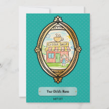 Tarjeta de obra de arte infantil - Comparte el art