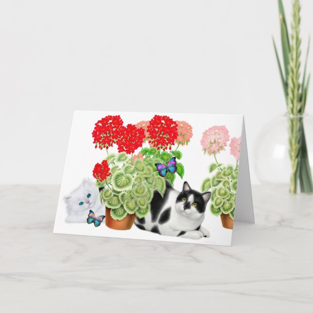 Tarjeta de observación de los gatos de la mariposa (Anverso)