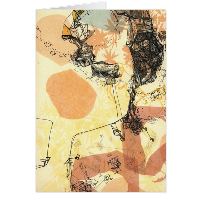 Tarjeta de observación del arte abstracto de las (Frente)