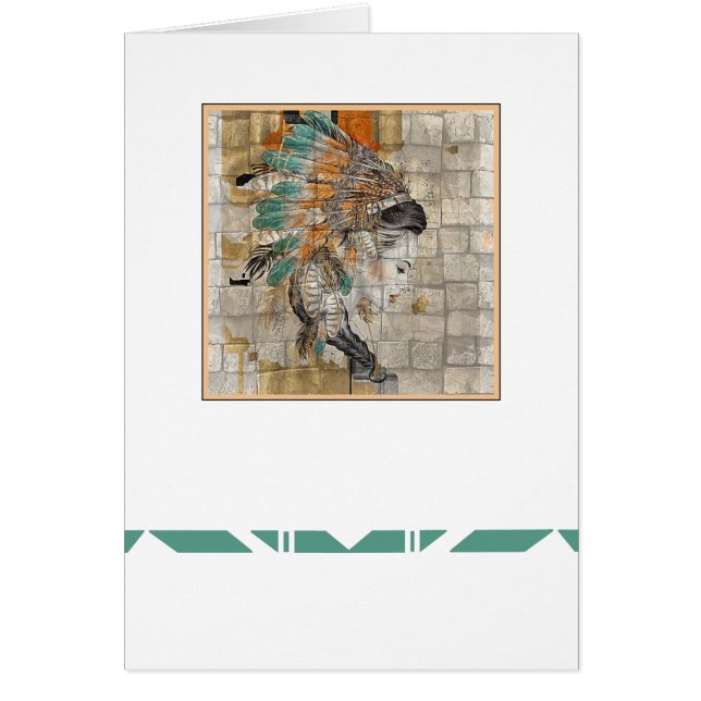 Tarjeta de ocasión nativa estadounidense (Frente)