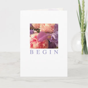 Tarjeta de ocasiones: Begin