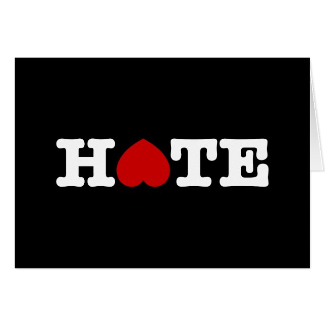 TARJETA DE ODIO (Anverso (Horizontal))