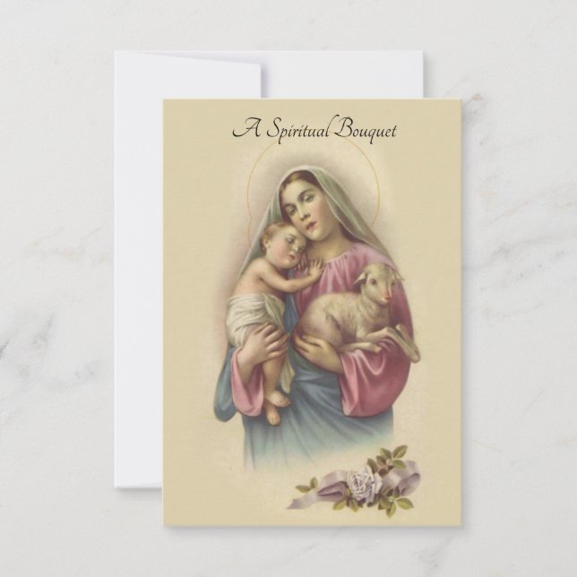 Tarjeta de oferta espiritual para la oración de Bo (Anverso)