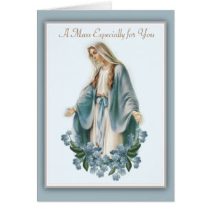 Tarjeta de oferta masiva de la madre bendecida per