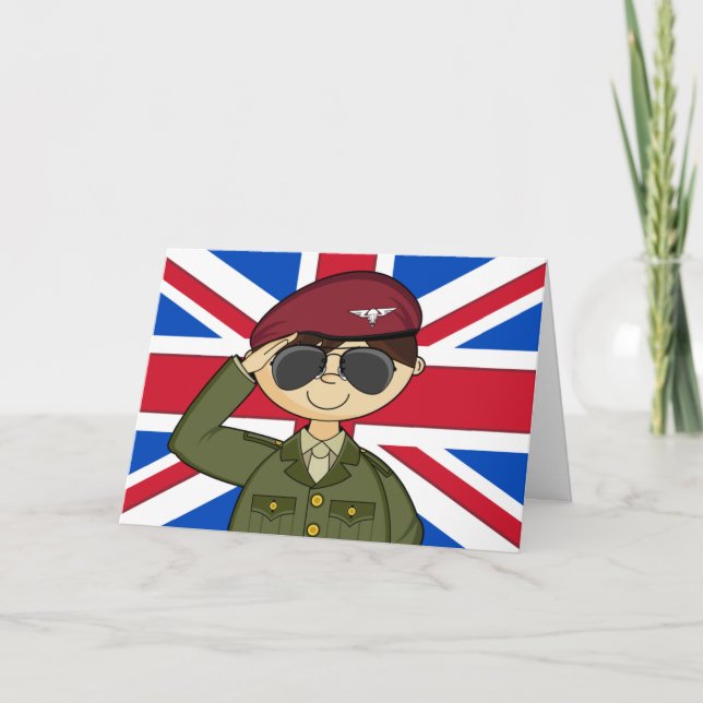 Tarjeta de oficial del ejército británico (Anverso)