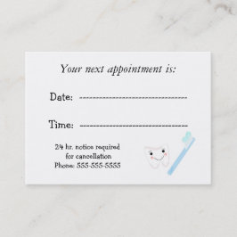Tarjeta de Oficina de Cita Dental