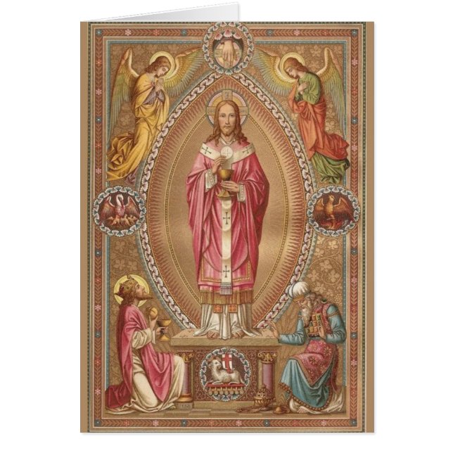 Tarjeta de ofrecimiento total católica de la (Frente)