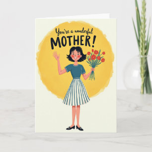 Tarjeta de Ola de Amor de Madres Florales