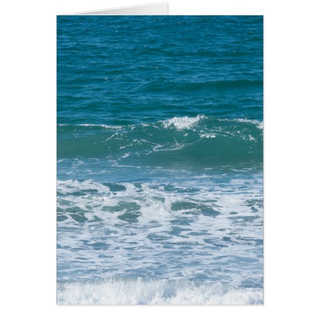 Tarjeta de olas oceánicas (Frente)