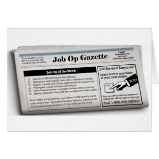 Tarjeta de Op. Sys. del trabajo