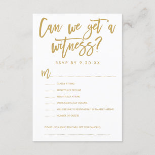 Tarjeta de opciones RSVP de boda por mano de moda