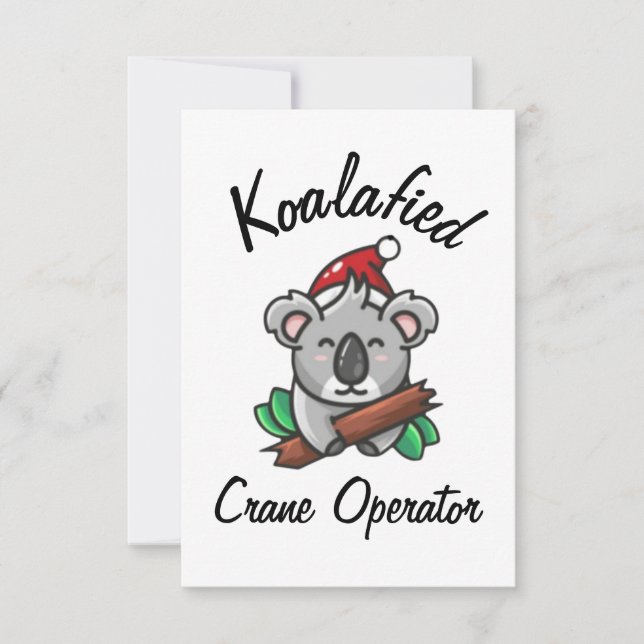 Tarjeta de operador de grúa Koalafied (Anverso)