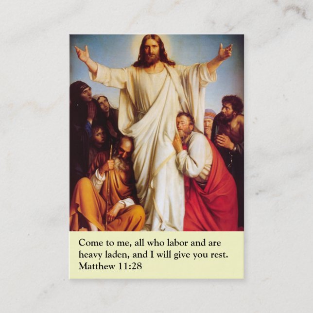 Tarjeta de oración (Anverso)