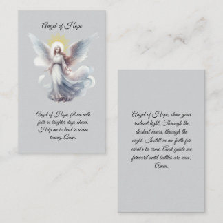 Tarjeta de oración Ángel de la Esperanza