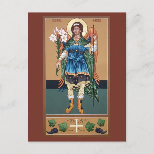 Tarjeta de Oración Archangel Gabriel (Anverso)