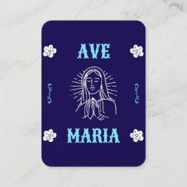 Tarjeta de oración Ave Maria - Hail Mary Española